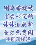 刚离婚就被省委书记的妹妹追最新全文免费阅读无弹窗